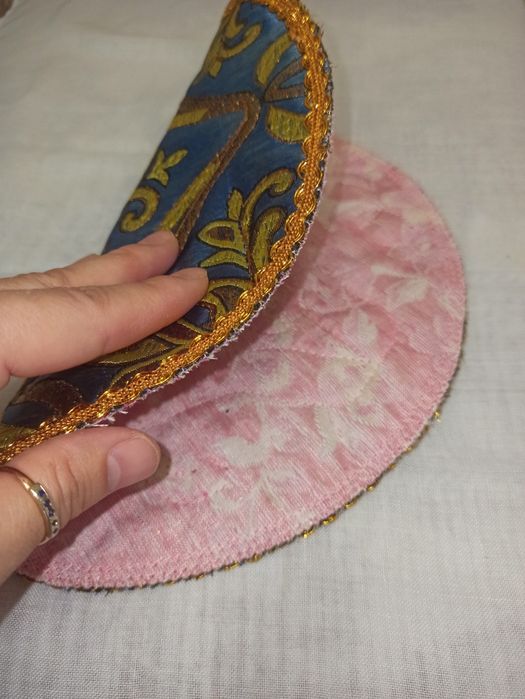 Подставка под горячее (круг, табак)