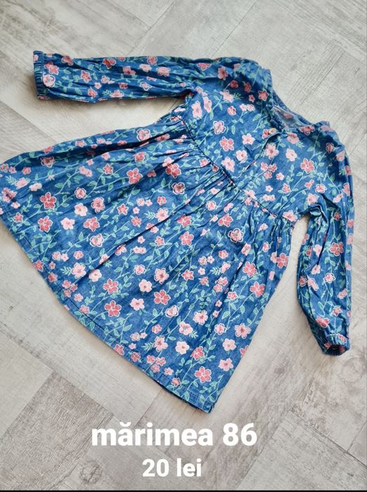 Rochie fete cu mâneca lungă mărimea 86