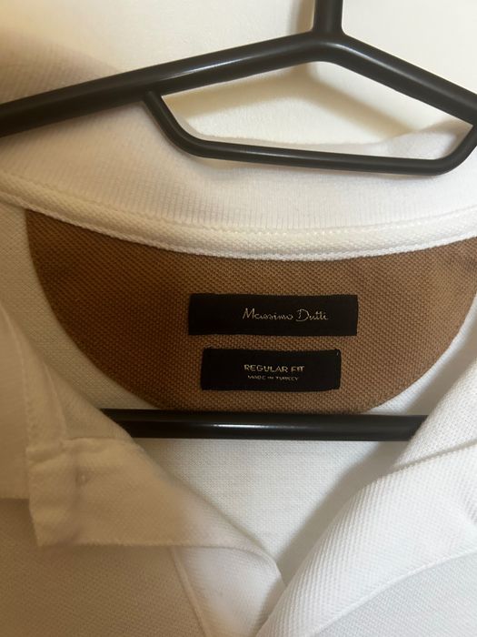 Massimo Dutti S Бяла поло тениска.