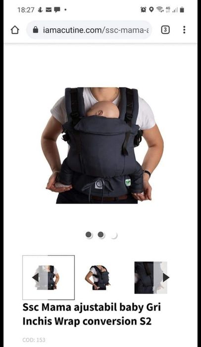 Marsupiu ergonomic Ssc mama varianta baby