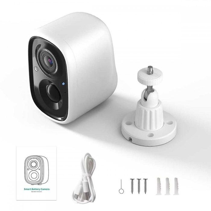 Smart Камера за видеонаблюдение F1/ Ultra HD / WI-FI +Вградена батерия