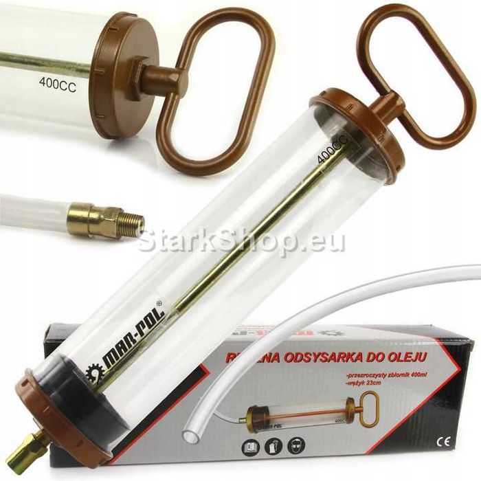 Шприц за масло Mar-Pol 400 сс прозрачен