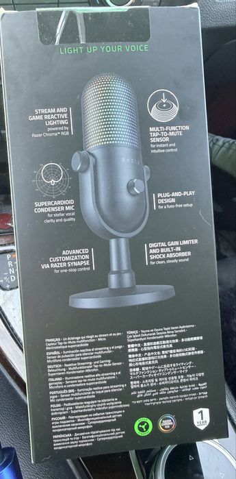 Microfon gaming RAZER Seiren V3 Chroma, Black