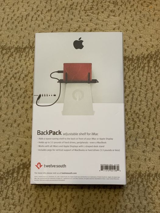 Vand twelvesouth backpack/ suport hdd,ssd extern pentru iMac