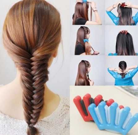 Уред за плетене на плитки и магически дунапрен за кок