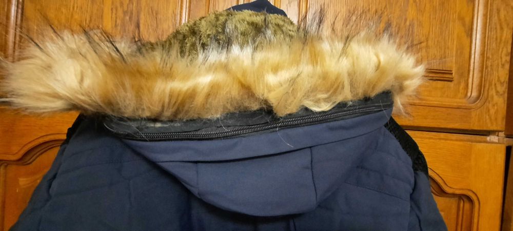 Geacă îmblănită David Outwear, XXXL, bleumarin, nouă cu etichetă