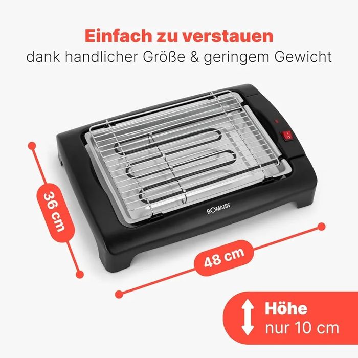 Нова скара Bomann 2000 W BQ1240NCB