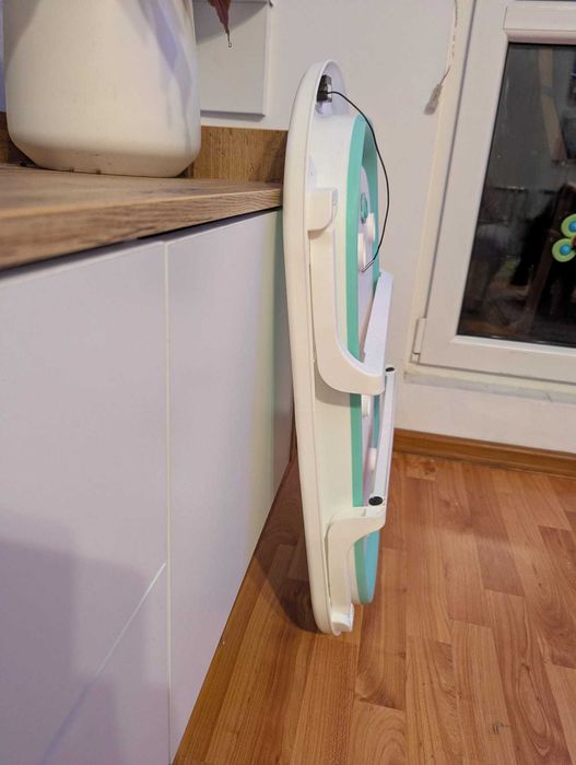 Cadita copii/bebe pliabila,silicon si plastic cu supapa si hamac