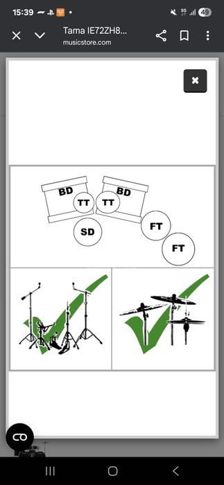 Tobe Tama Imperialstar Double Bass Kit