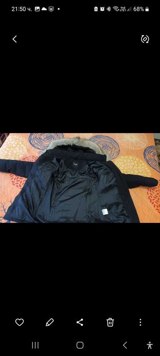 Дамско Зимно дълго яке.Размер S Чисто ново без забележки.