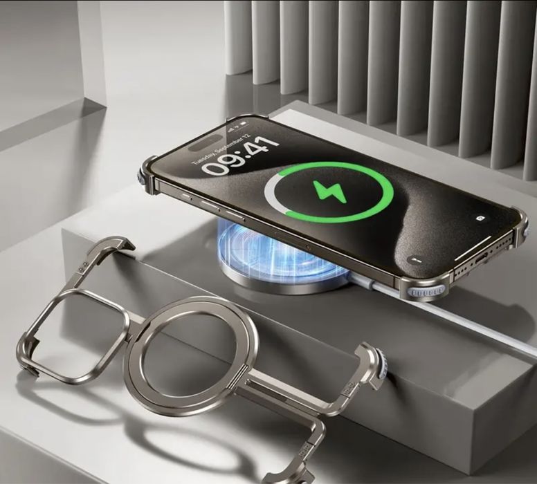 Алюминиевый бронированный чехол iPhone 15 Pro