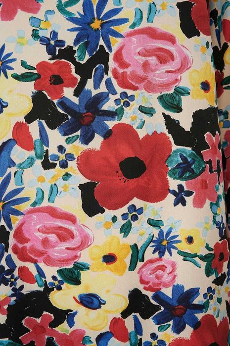 NA-KD цветна рокля с обемни ръкави