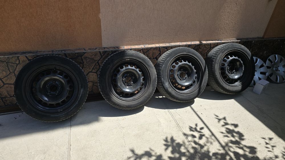 Jante de otel 16" prindere 5x112 + capace Audi