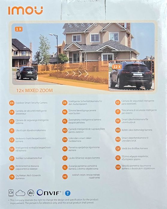 Нова 3К 5MP камера Imou Cruiser Z - 12x Zoom, Нощно виждане + 32GB Кар