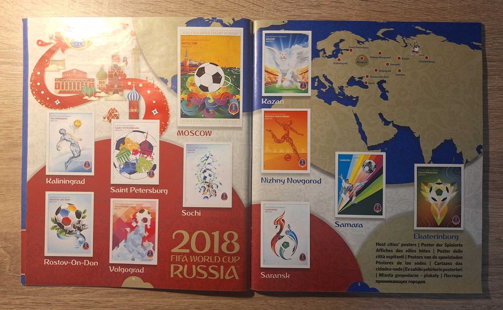 Попълнен Албум Панини Русия 2018