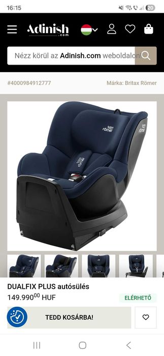 Scaun auto bebe 4 luni - 4 ani in stare impecabila isofix