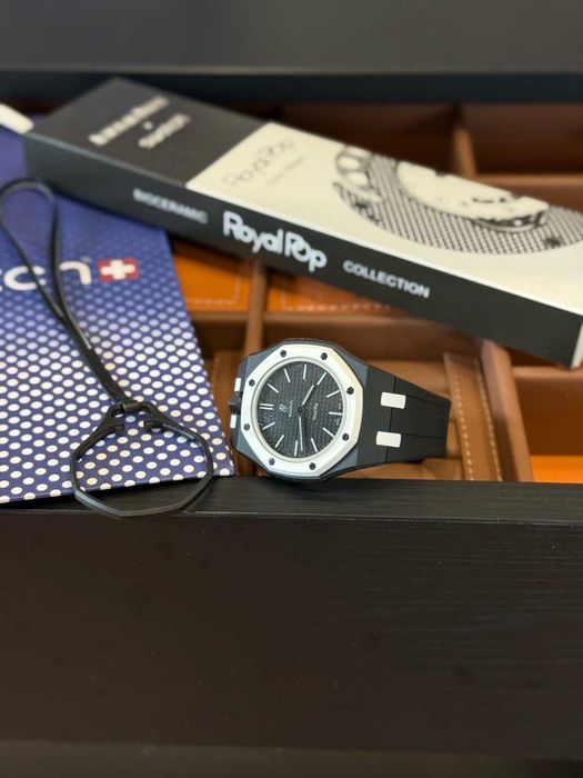 Ceas Audemars Piguet AP X Swatch Royal Pop Premium+bratara cadou