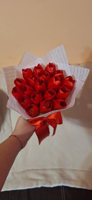 Ръчно изработени вечни букето от сатен