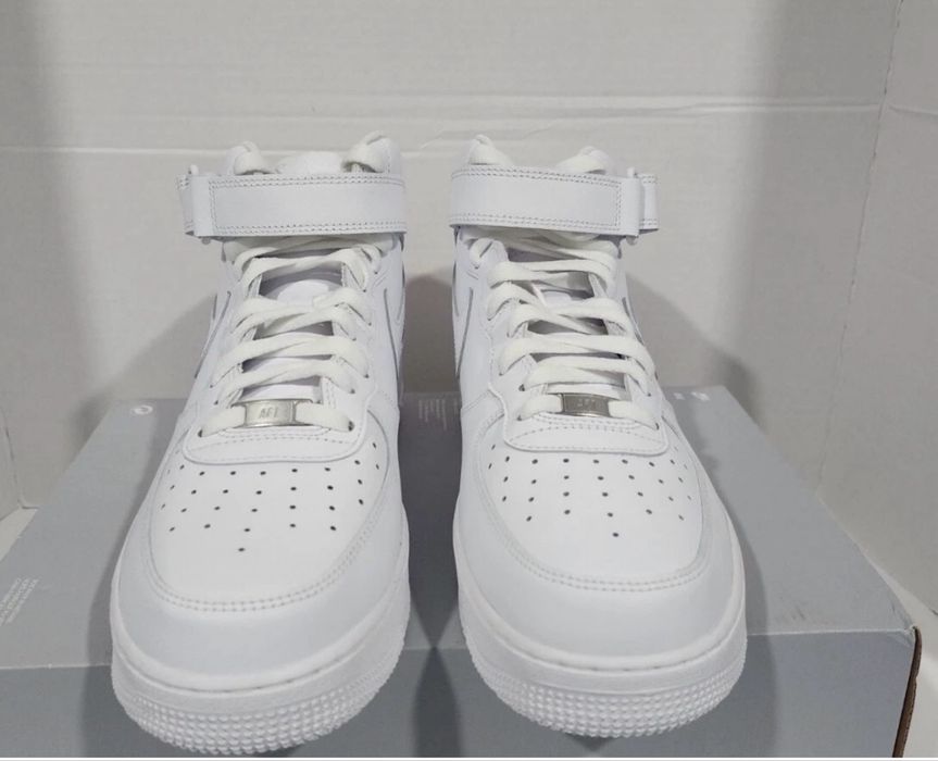 Adidasi Nike Air Force 1 Mid Triple White 36-44
