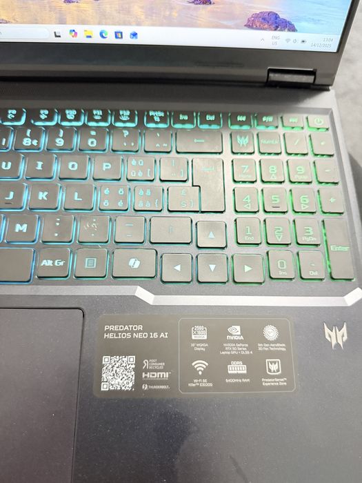 Laptop Acer Predator Helios Neo 16 AI