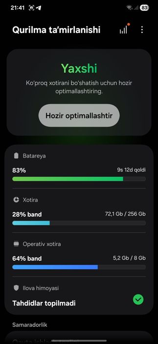 Samsung s22+5g sotiladi