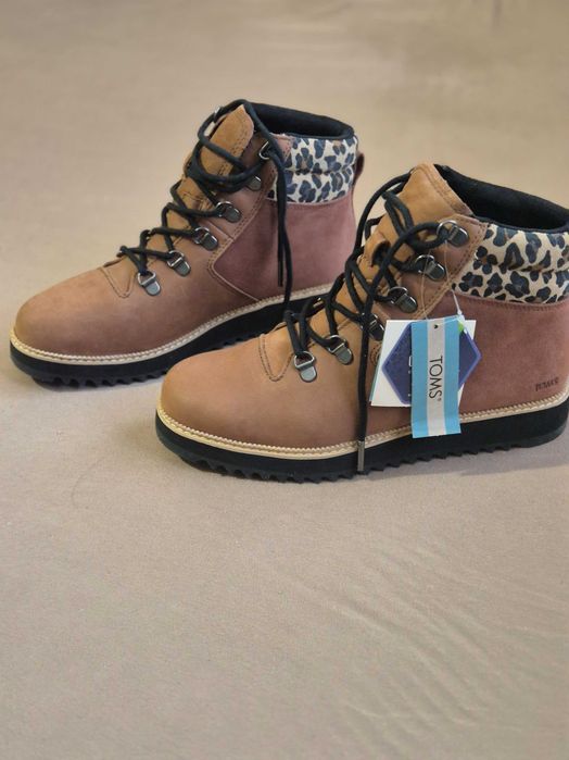 Нови дамски боти TOMS № 39 – естествена кожа, кафяви