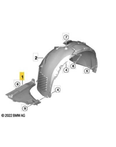 Carenaj roata dreapta fata original Bmw X1 U11 (2023 - prezent)