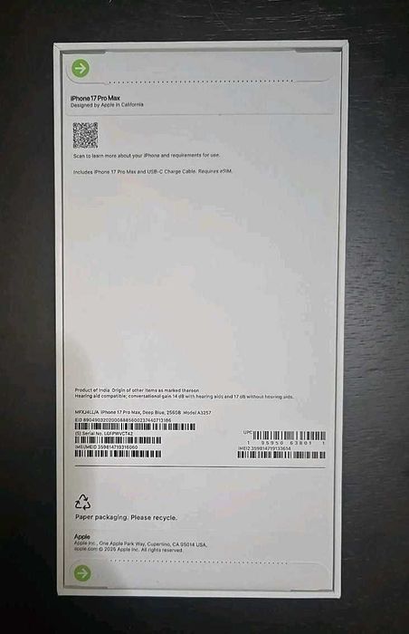 Apple Iphone 17 pro max