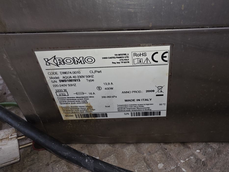 KROMO AQUA 40 , LACIMBALI,  COMENDA masini profesionale de sticla
