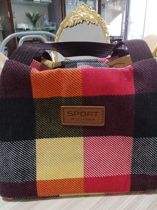 Сумка из ткани шоппер мини