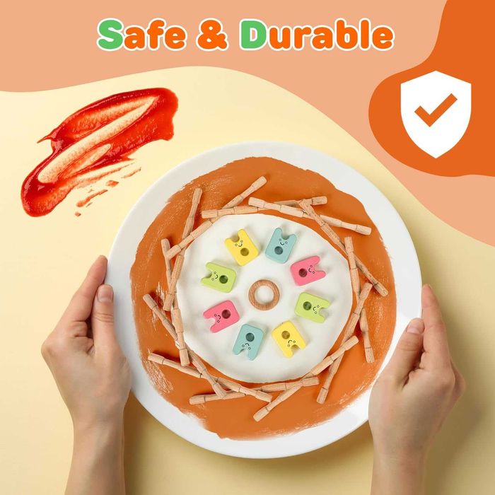 STEM играчки, Физически научен комплект за деца, 12 дървени пръчки