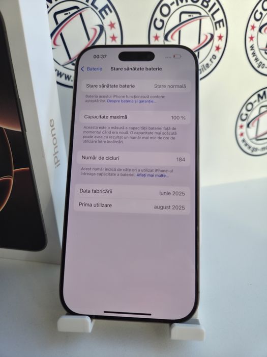 iPhone 16 Pro 100% Baterie - Impecabil - Garantie