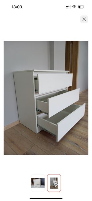 Комод размер 80х40х80 белый