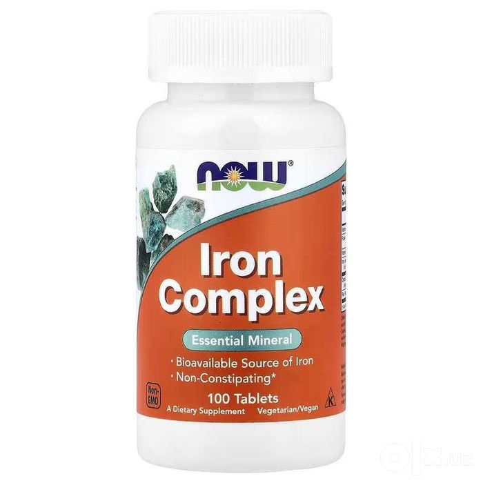NOW Foods Iron Complex Комплекс железа temir