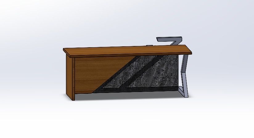 Birou picioare metalice 2000x750
