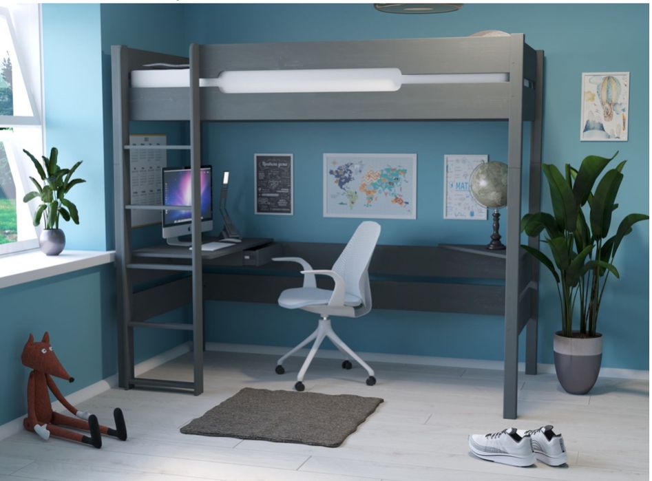 Кровать-чердак из сосны