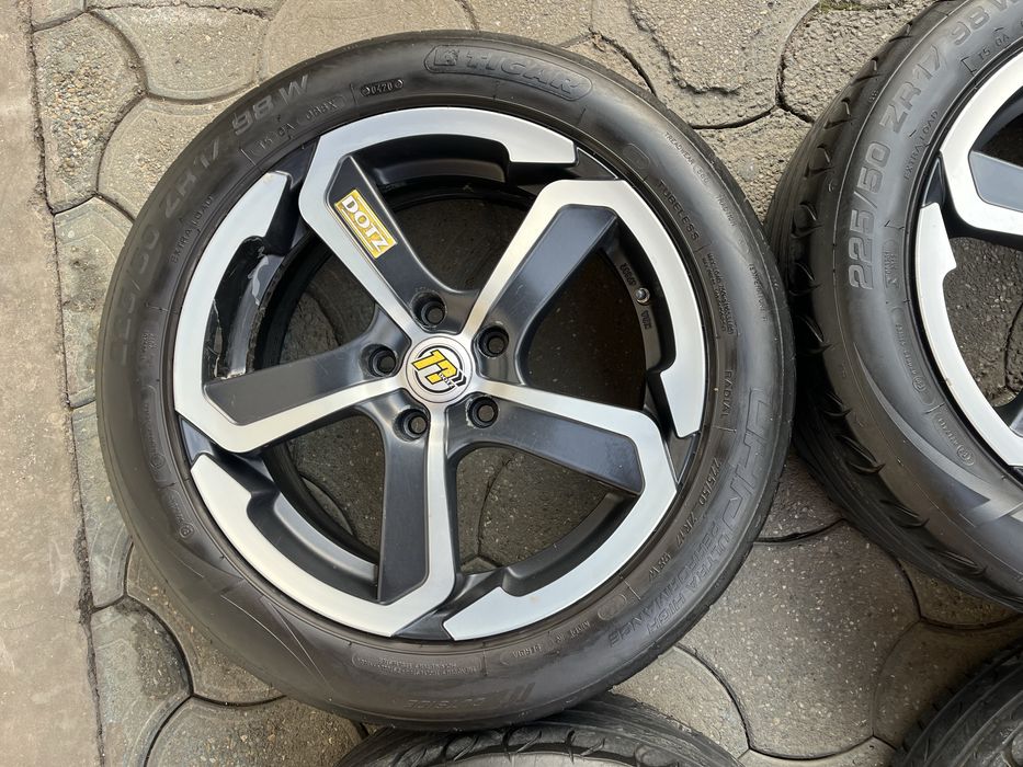 Jante 5x112mm, anvelope vara 225/50 R17 Audi, Vw, Seat, Skoda Mercedes