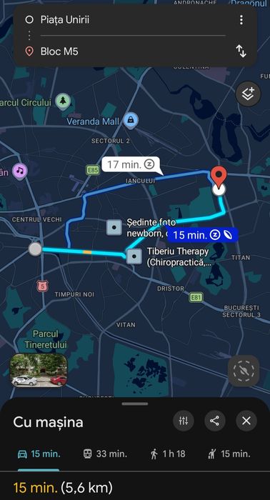 Închiriez garsoniera la 15 min/5km de centru Piața Unirii LIBERA !