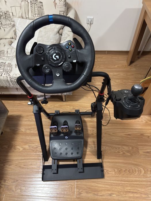 Logitech G923 Xbox + стойка + шифтър