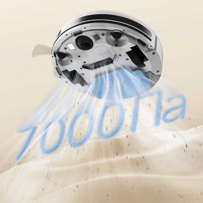 Deerma DEM-S40 – Aspirator Robot, Aspirare și Spălare, 7000 Pa, 4 Moduri, Bază de Încărcare, Telecomandă, Alb