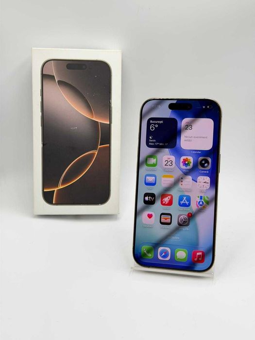 Amanet Lucky Gold VITAN / Iphone 16 PRO (SPATE FISURAT) / 256 GB 91% BAT 582 INC / Factura / Garantie #55725