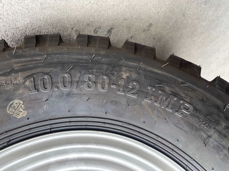 Anvelope cu janta de mig tambur 10.0/80-12 Combina cu 5 prezoane