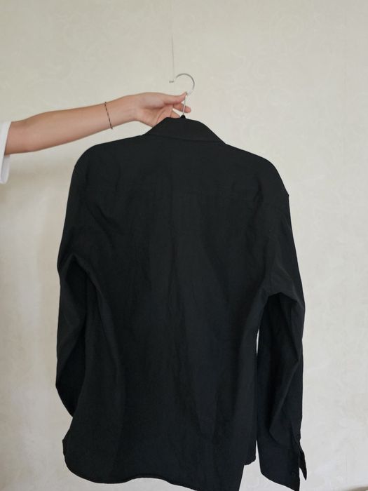 Мужская черная  рубашка поло