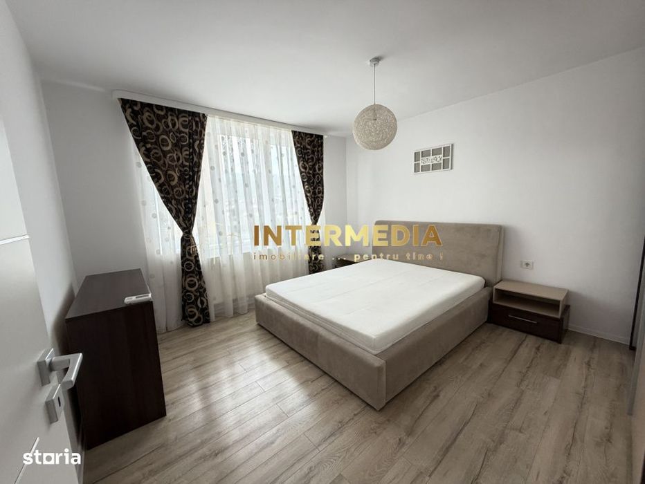 Apartament 2 camere Decomnadat 63 mp Clima Parcare Finisat Mobilat Uti