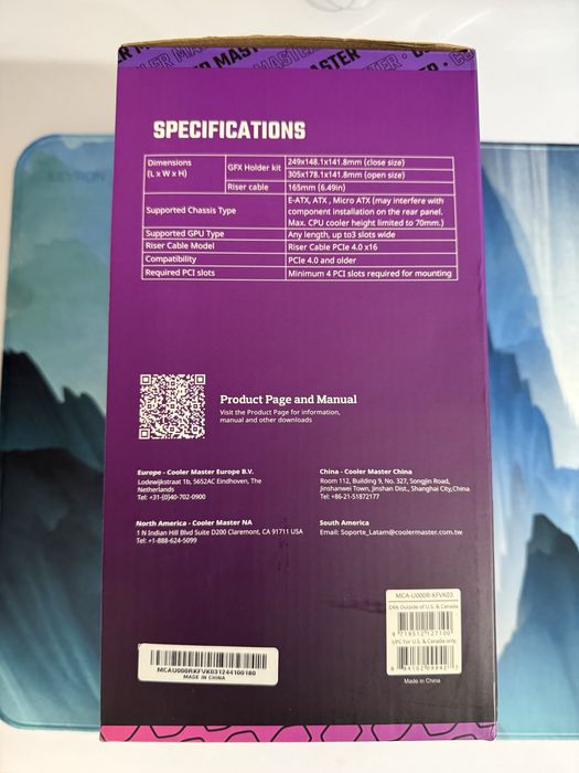 Кронштейн + райзер для видеокарты