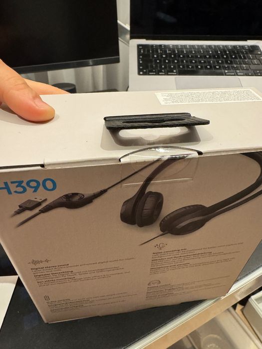 Casti Logitech H390, pe fir cu USB-A, noi/sigilate