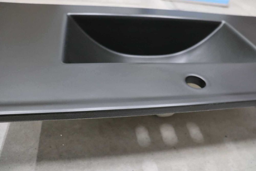 CERASTYLE ELITE 80 BLACK мивка за баня, черен мат