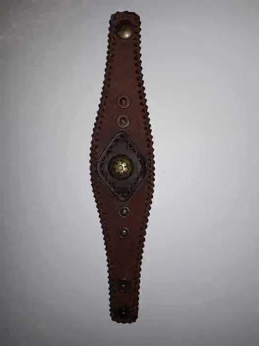 Bratara barbateasca model Rock fabricata din piele
