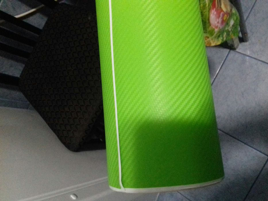 Folie carbon 3d cu textura verde