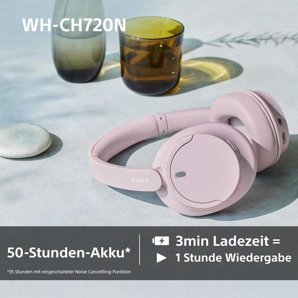 Нови Безжични Слушалки Sony WH-CH720, ANC, 2 години Гаранция, до 35 часа